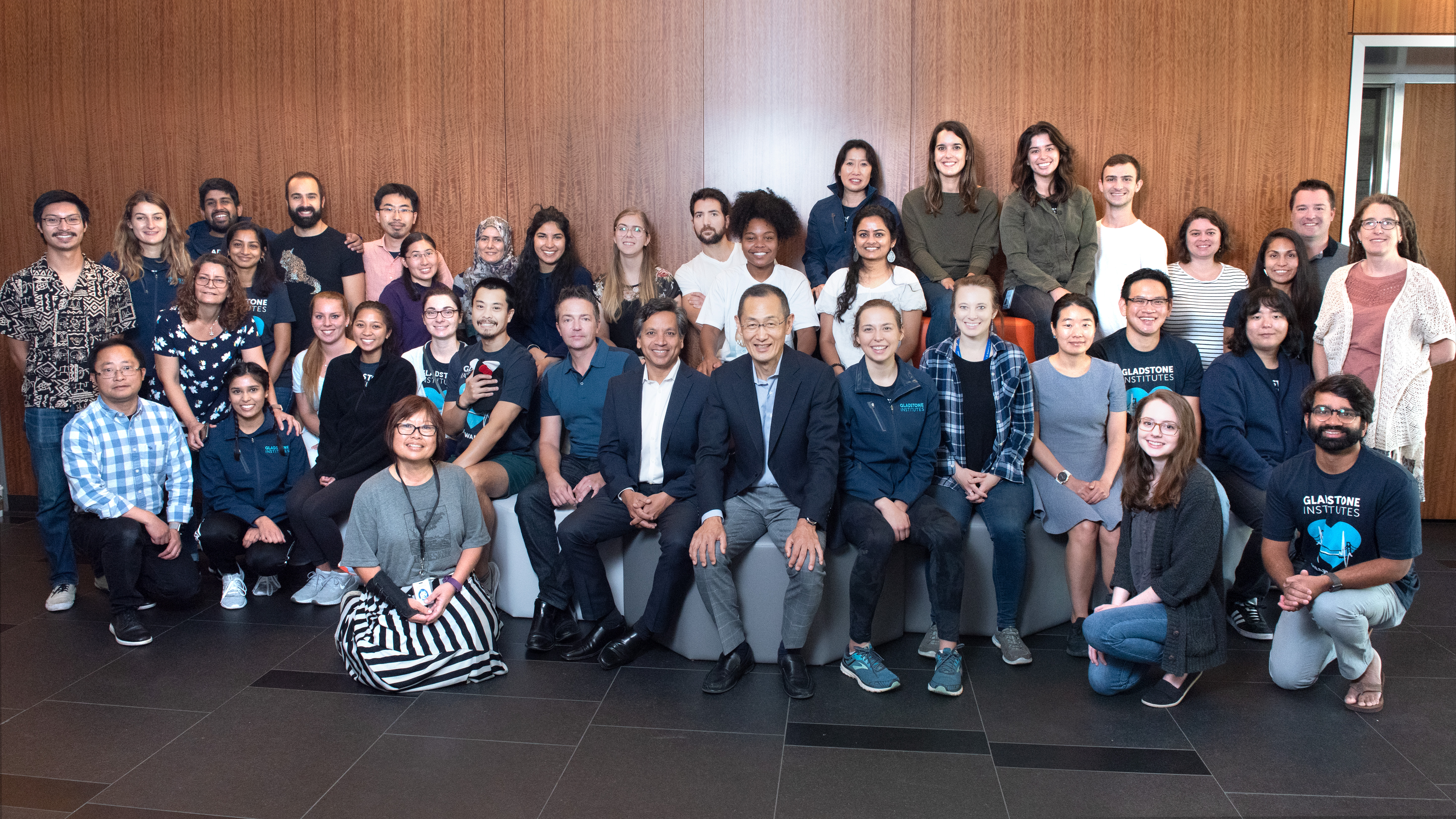 Stem cell researchers in Gladstone Lobby