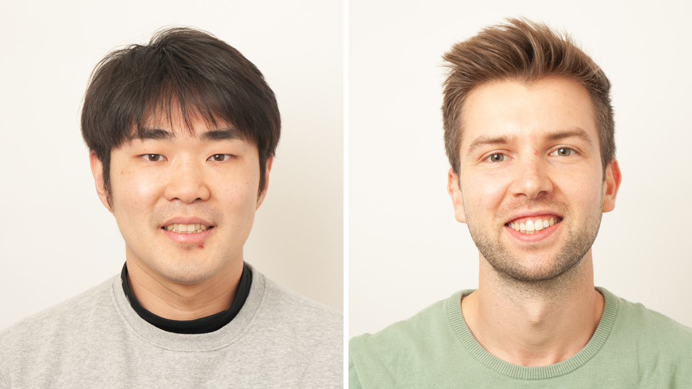 Scientists Hyuncheol Jung and Pascal Devant from Gladstone Institutes