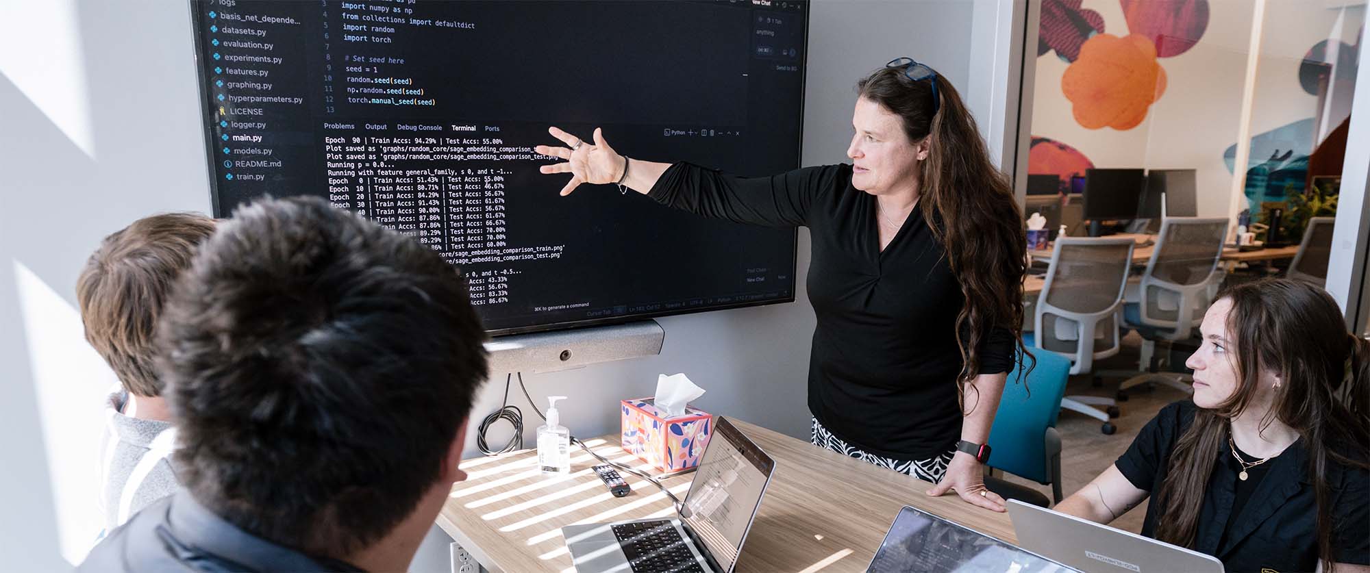 Barbara Engelhardt and graduate student Ally Nicolella