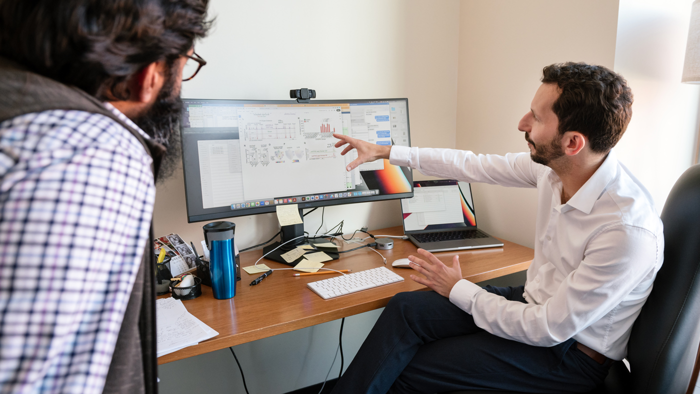 Michael Alexanian at a computer