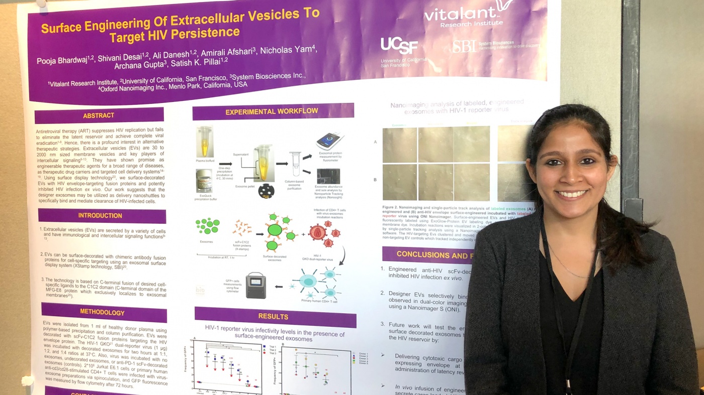 Pooja Bhardwaj, PhD, was awarded the Cynthia Bolovan-Fritts Research Excellence Award