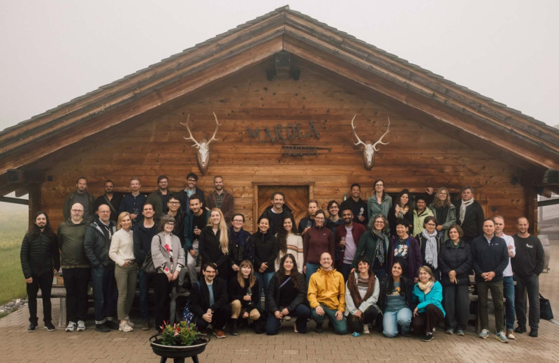 The NOMIS group poses for a group photo