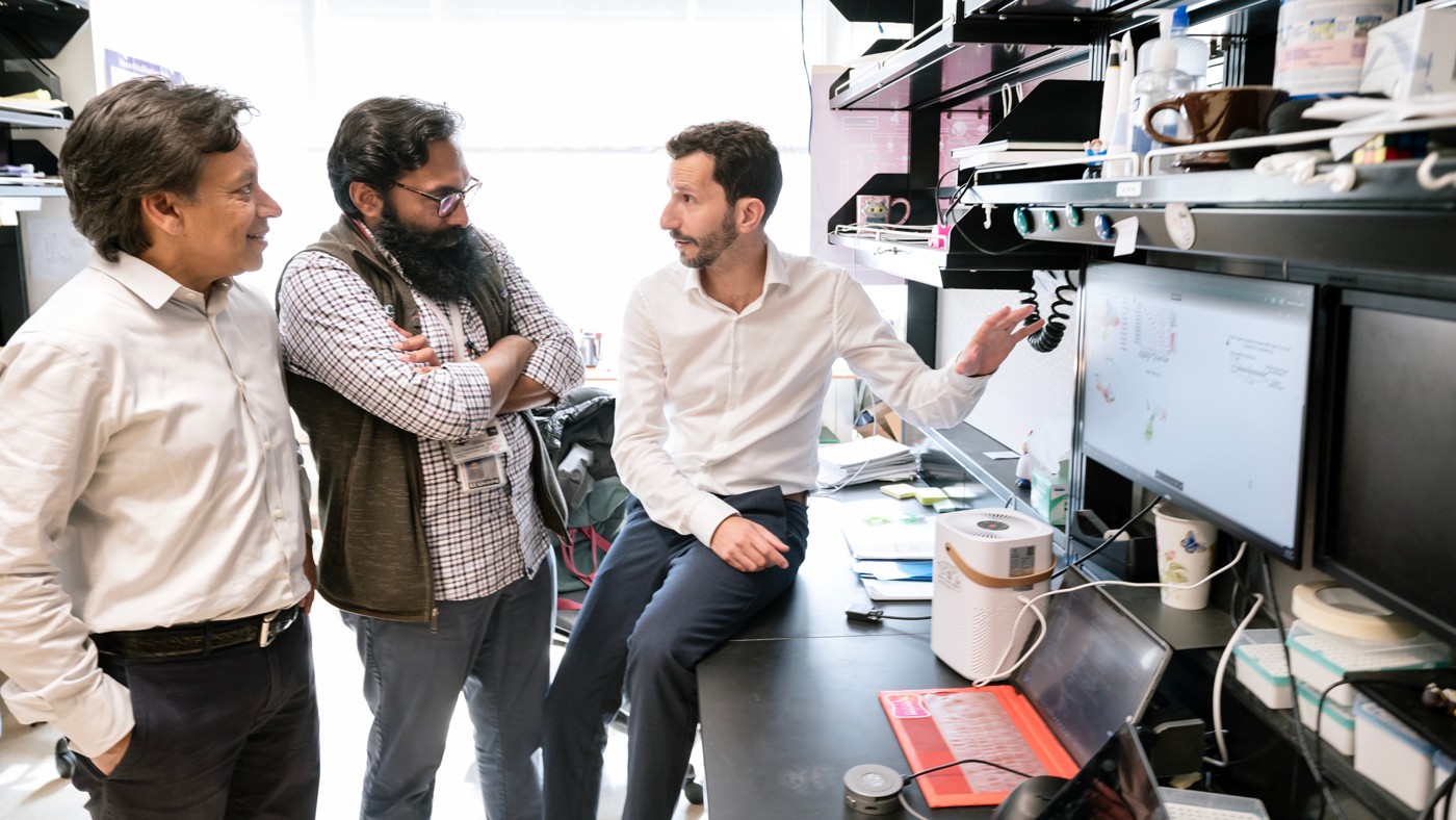 Scientists Deepak Srivastava, Arun Padmanabhan, and Michael Alexanian discuss their work at Gladstone Institutes.