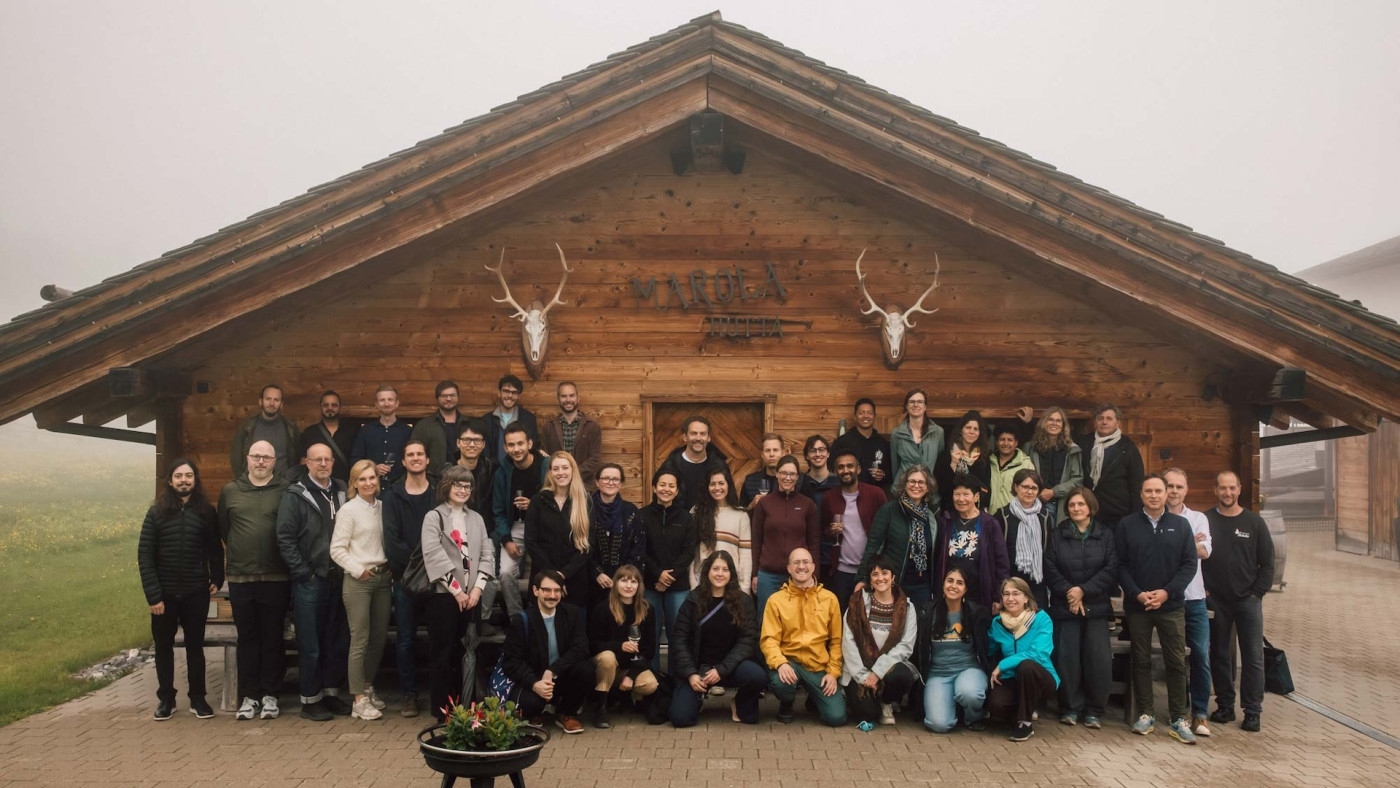 The NOMIS group poses for a group photo