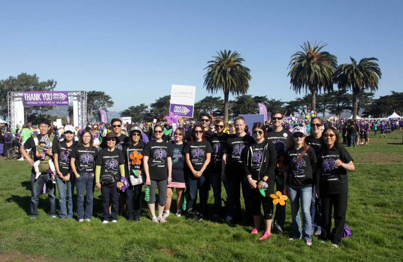 Gladstone group at 2019 Walk to End Alzheimer&#039;s
