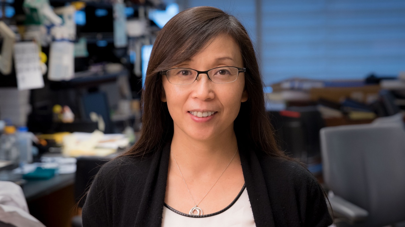 Li Gan in her lab at Gladstone