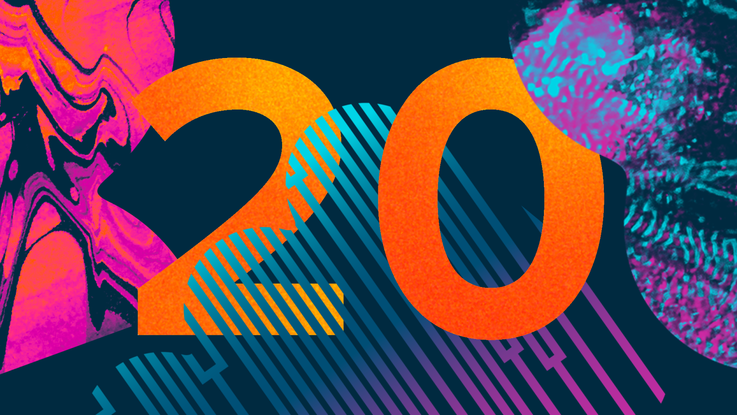 Illustration featuring the numbers 20