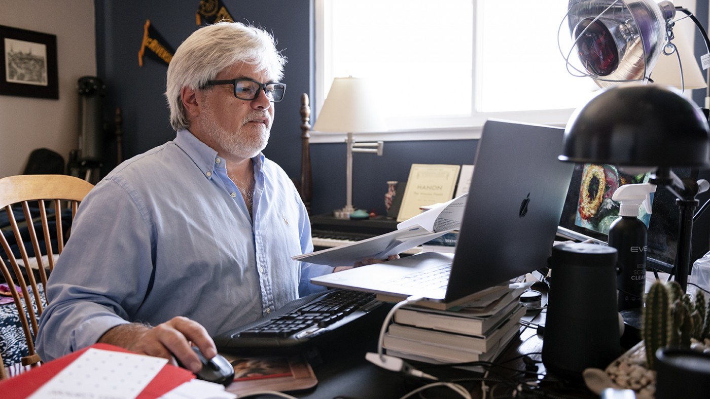 Gladstone's Steve Finkbeiner at his home office