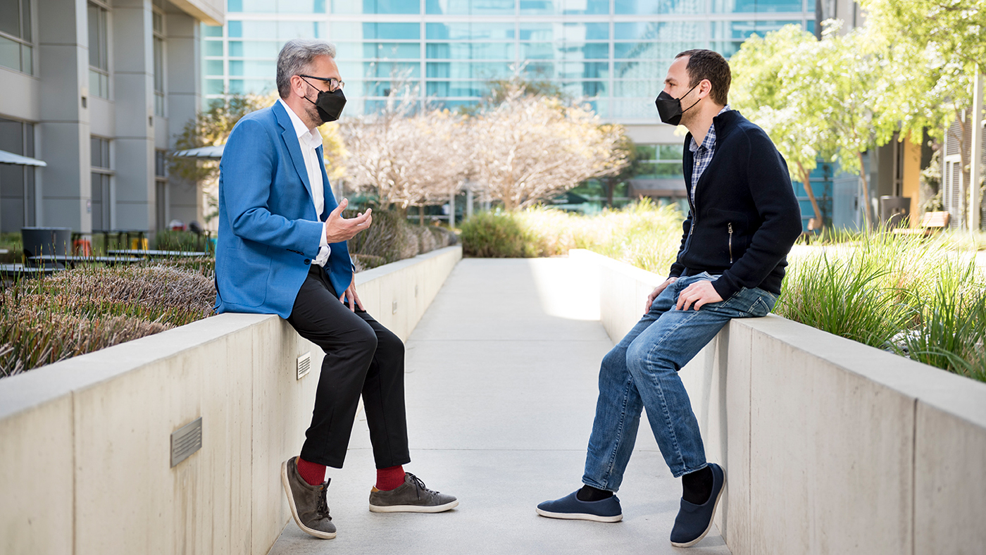 Nevan Krogan and Alex Marson at Gladstone Institutes