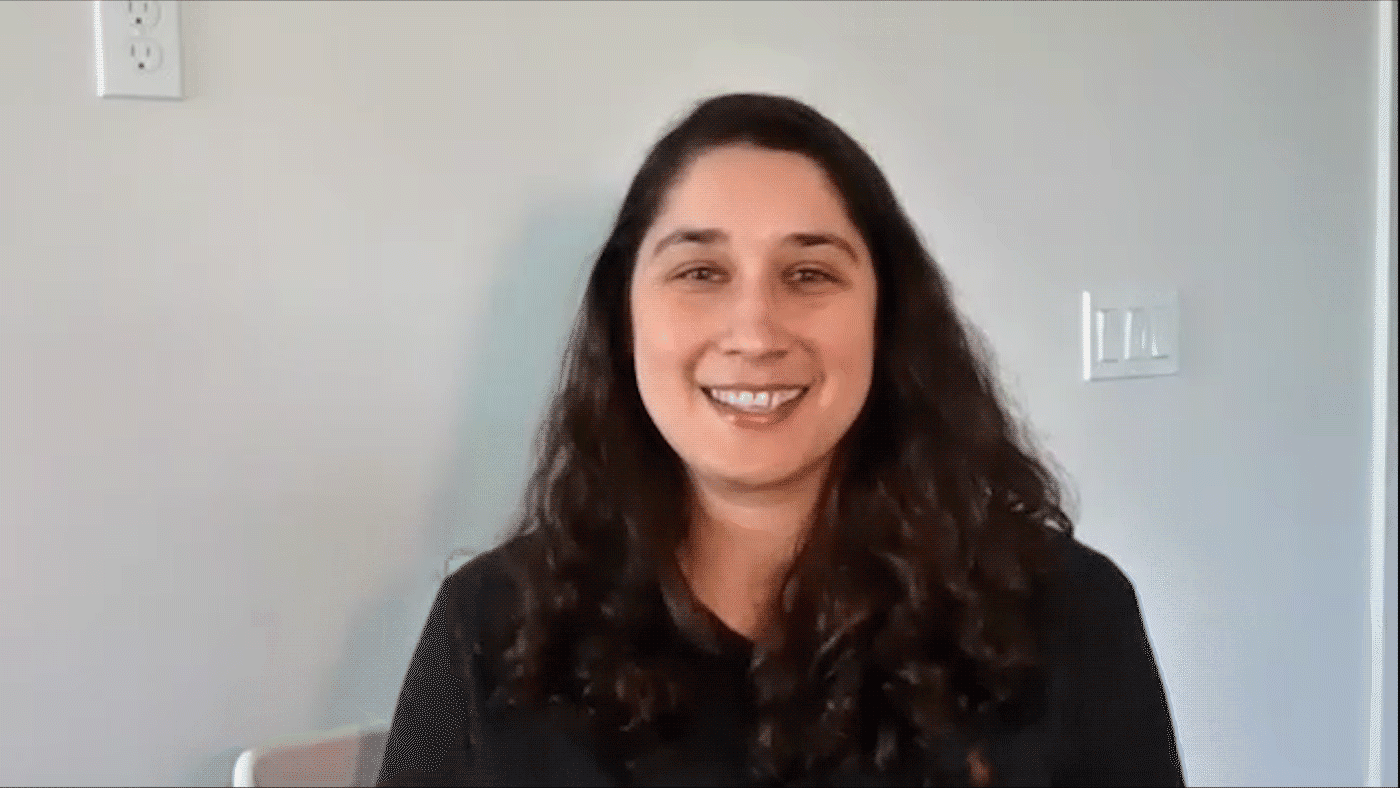 Animation of Stephanie Miller demonstrating where the cortex is in the brain